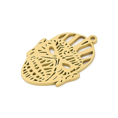 304 Stainless Steel Pendants STAS-U041-02G-1