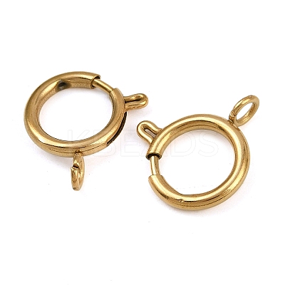 304 Stainless Steel Spring Ring Clasps STAS-B095-05G-G-1