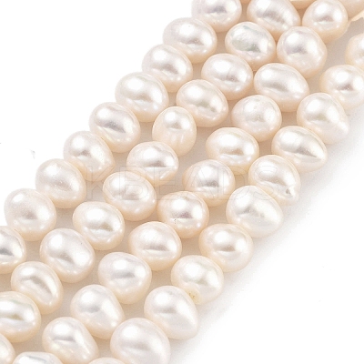 Natural Cultured Freshwater Pearl Beads Strands PEAR-C003-12H-1