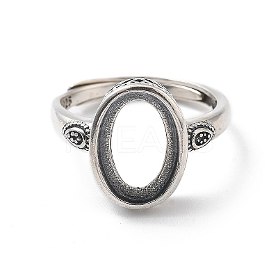 925 Sterling Silver Adjustable Ring Components STER-C011-10AS-1