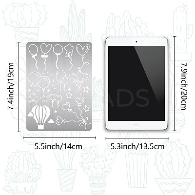 Stainless Steel Metal Cutting Dies Stencils DIY-WH0289-086-1