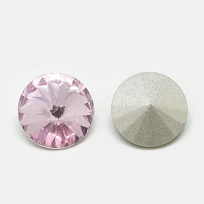 Pointed Back Glass Rhinestone Cabochons RGLA-T086-14mm-10-1