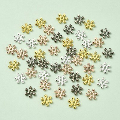 100Pcs 4 Colors Zinc Alloy Spacer Beads FIND-YW0004-20-1