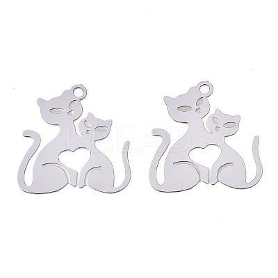 Tarnish Resistant 304 Stainless Steel Filigree Pendants LS-STAS-S118-006P-1
