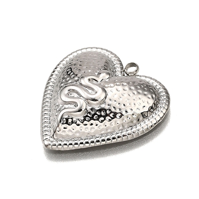 304 Stainless Steel Pendants STAS-M116-08P-1