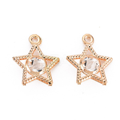 Rack Plating Eco-Friendly Iron Pendants IFIN-Q133-008-NR-1