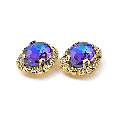 Oval Sew on Rhinestone DIY-E062-05G-B03-1