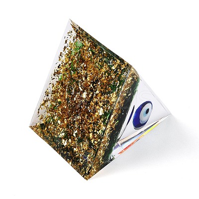 Orgonite Pyramid Epoxy Resin Energy Generators DJEW-N003-06-1
