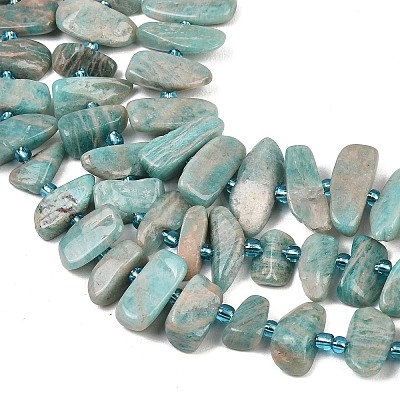 Natural Amazonite Beads Strands G-P619-A04-01-1