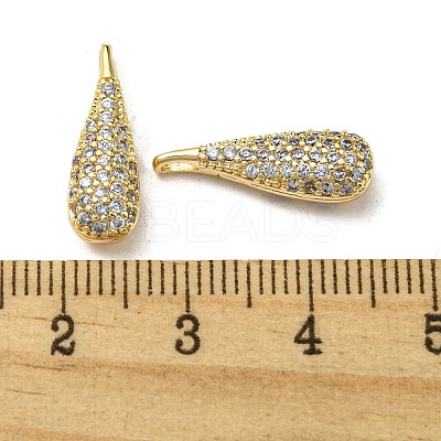 Brass Micro Pave Cubic Zirconia Pendants KK-H460-08G-1