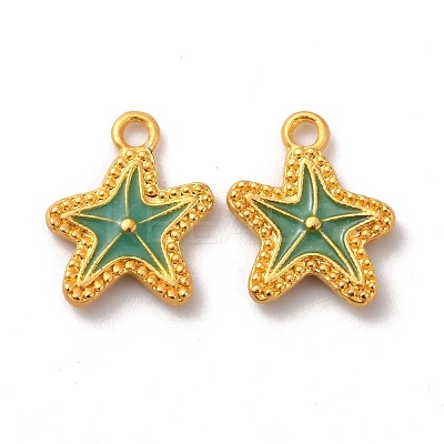 Alloy Enamel Pendants ENAM-B056-08G-1