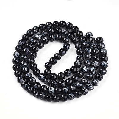 Baking Paint Glass Beads X1-DGLA-N003-8mm-A10-1