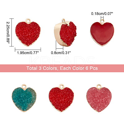 Druzy Resin Pendants DIY-NB0005-16-1