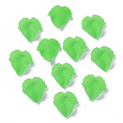 Autumn Theme Transparent Frosted Acrylic Pendants PAF002Y-7-1