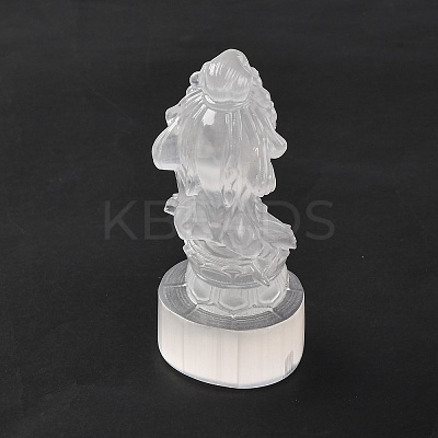 Natural Selenite Figurines DJEW-Q006-01C-1