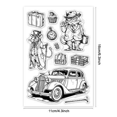 Summer Theme PVC Plastic Clear Stamps DIY-WH0631-0545-1