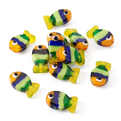 12Pcs Handmade Lampwork Beads LAMP-TA0001-74D-1