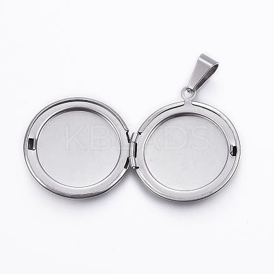Tarnish Resistant 304 Stainless Steel Locket Pendants LS-STAS-H389-30P-1