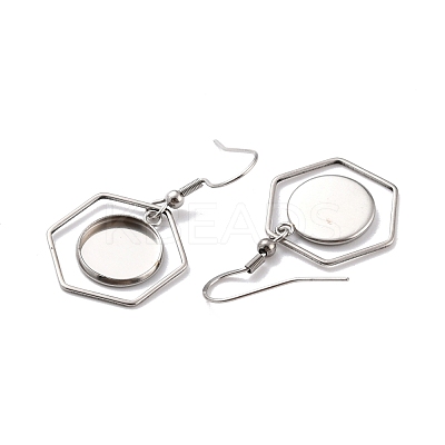 Tarnish Resistant 201 Stainless Steel Earring Hooks STAS-Z036-12P-1