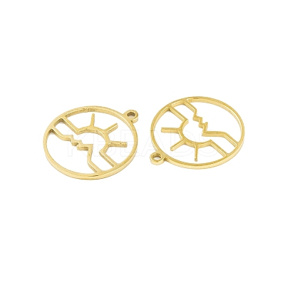 5Pcs 201 Stainless Steel Pendants STAS-M056-01B-G-1