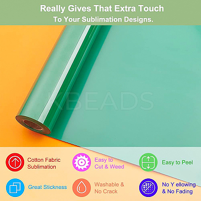 Blank Heat Transfer Vinyl Sheet Rolls DIY-WH0043-61A-1