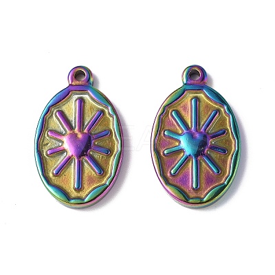 Ion Plating(IP) 304 Stainless Steel Pendants STAS-G278-07MC-1