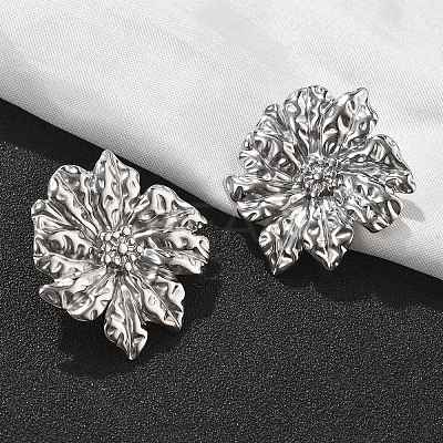 304 Stainless Steel Studs Earrings for Women LS-EJEW-K306-29P-1