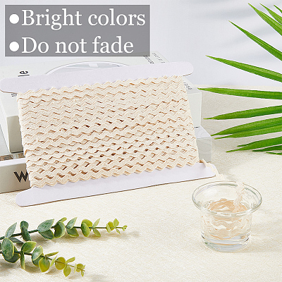 Cotton Wavy Fringe Trim Ribbon OCOR-GF0004-49C-1