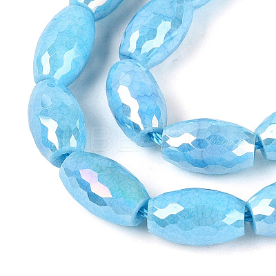 Anti-Tarnish Electroplate Glass Beads Strands EGLA-Q130-02A-04-1