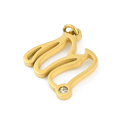 304 Stainless Steel Pendants LS-STAS-R137-01G-M-1