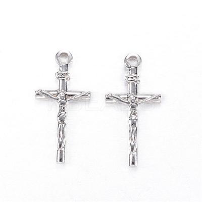 Tarnish Resistant 201 Stainless Steel Pendants STAS-N0014-35P-1