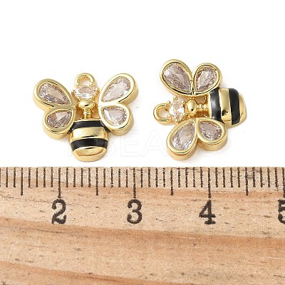 Brass Micro Pave Cubic Zirconia Pendants KK-P290-32G-1
