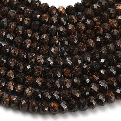 Natural Bronzite Beads Strands G-Z111-A25-1