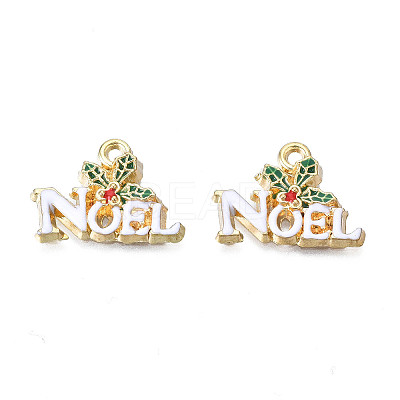 Rack Plating Alloy Enamel Pendants LS-ENAM-N055-140-1