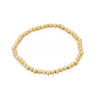 201 Stainless Steel Round Beaded Stretch Bracelet for Men Women BJEW-N017-163A-02-1