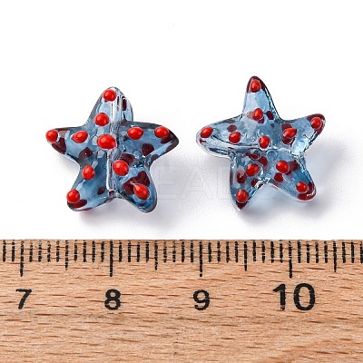 Handmade Lampwork Beads Strands LAMP-I027-09J-1