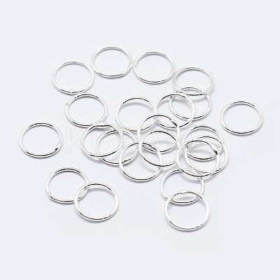 925 Sterling Silver Soldered Closed Jump Rings STER-F036-03S-0.9x6-1