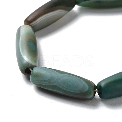Natural Striped Agate/Banded Agate Beads Strands TDZI-O003-36C-1
