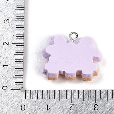 Resin Pendants RESI-I061-08B-1