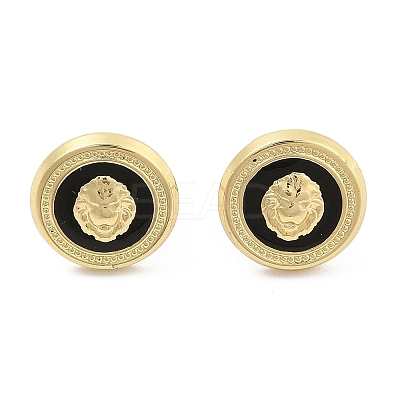 PVD Vacuum Plating Golden 304 Stainless Steel Stud Earrings for Women EJEW-Z068-12G-1