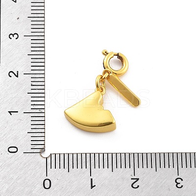 Brass Enamel Fruits Pendant Decoration LS-HJEW-P020-01A-G-1