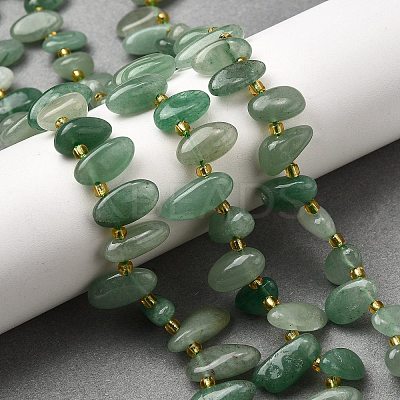 Natural Green Aventurine Beads Strands G-Z091-A19-1