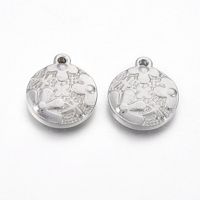 Non-Tarnish 201 Stainless Steel Pendants STAS-O118-47P-1
