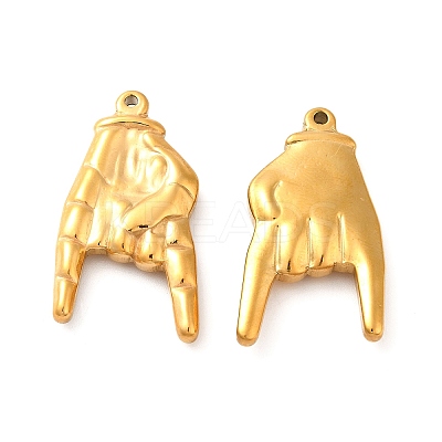 Ion Plating(IP) 304 Stainless Steel Pendants STAS-Q001-05G-1