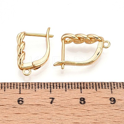 Brass Hoop Earring Finding KK-N261-41G-1