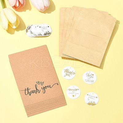 Thanksgiving Day Theme Resealable Kraft Paper Bags OPP-FS0001-13-1