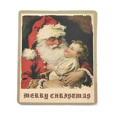 50Pcs Retro Christmas PVC Adhesive Waterproof Stickers Self-Adhesive Stickers DIY-K078-11-1