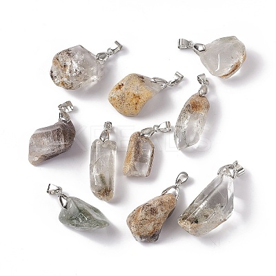 Natural Lodolite Quartz Pendants LS-G-H259-07P-03-1