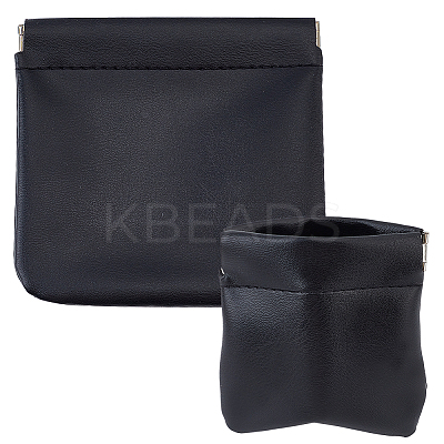 2Pcs 2 Style Imitation Leather Coin Purse ABAG-NB0001-59B-1