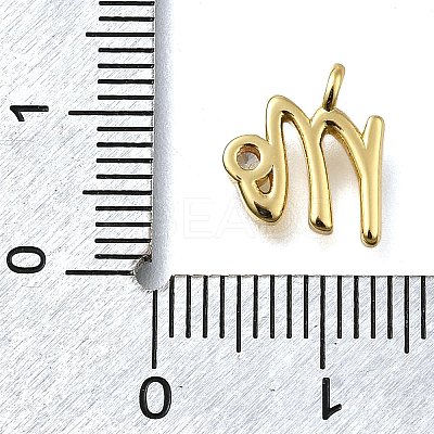 Brass Micro Pave Cubic Zirconia Pendants KK-B132-12G-M-1